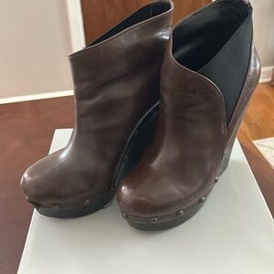 Jessica Simpson Dark Brown Wedge Boot in 10M